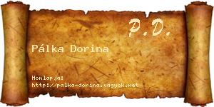 Pálka Dorina névjegykártya